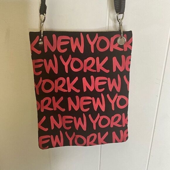 Robin Ruth New York Black All Over Print Purse Cross Body Hand Bag - Picture 6 of 6